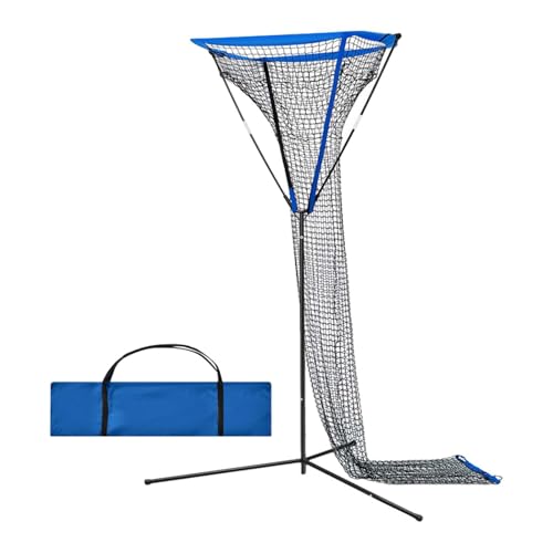 Vaveren Volleyball Setter Trainer Net Volleyball Training Equipment with Carry Bag Sturdy Footed Base Adjustable Height for Yard Park