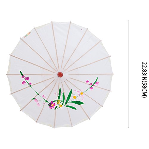 THY COLLECTIBLES 22" Kid's Size Japanese Chinese Umbrella Parasol for Wedding Parties, Photography, Costumes, Cosplay, Decoration and Other Events