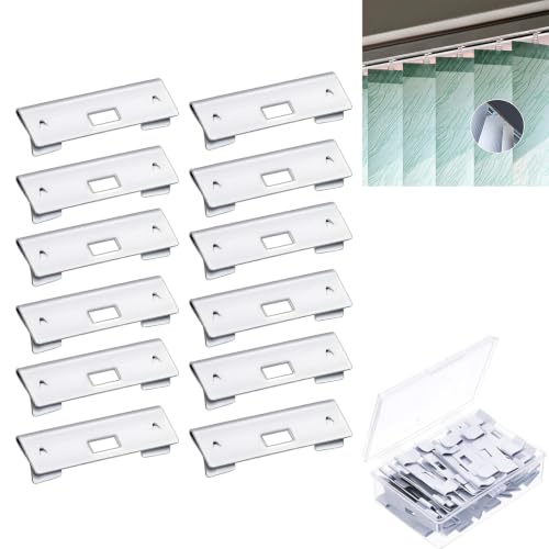 12Pcs Réparateurs de Lamelles Verticales Blanches