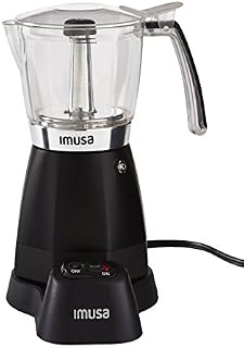 IMUSA USA B120-60006 Electric Coffee/Moka Maker 3-6-Cup, Black