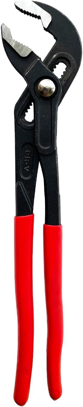 3-Pieces Water Pump Pliers Set, 7-Inch, 10-Inch and 16-Inch Curved Jaw Quick Adjustment Pliers Set, Tongue and Groove Joint Pliers Set, Auto-Adjusting Quick-Action Water Pump Pliers