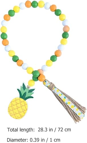 Miniatura 9 de Cuentas de madera de piña, decoración de cuentas de madera, adorno colgante de fiesta, decoración colgante doméstico, cuentas de madera, cuentas