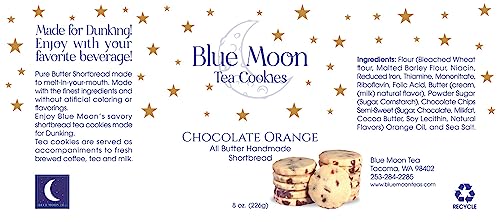 Chocolate Orange Shortbread Cookies Gift Box 8 Oz. (2 Pack) Butter Shortbread Cookies Tin - Shortbread Cookies For Dunking - Chocolate Orange Tea Biscuit Tea Cookies Gift Tin - Send Cookies Delivery Ships The Same Business Day, Order By 1 Pm Pacific Time #TOP1