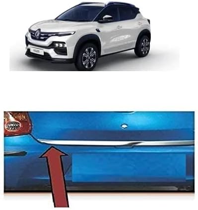 AutoMoto Car Exterior Rear Lower Diggi Garnish Chrome Trim in Stainless Steel for Renault Kiger
