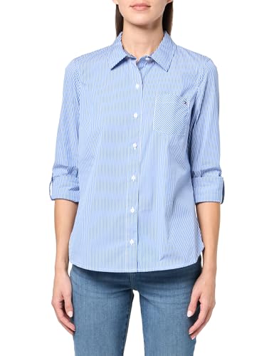 Image of Tommy Hilfiger Women's Roll Tab Button Down Shirt (Regular and Plus Sizes)