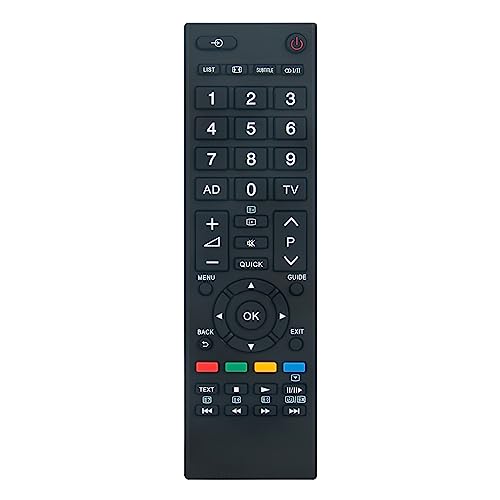 VINABTY CT-90386 Replacement Remote Compatible with TOSHIBA TV 40RL858B, Black