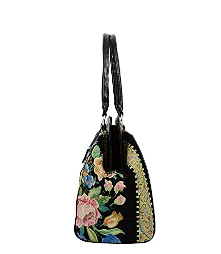 Bolso Satchel Mellow World Flower Shop Negro miniatura 5