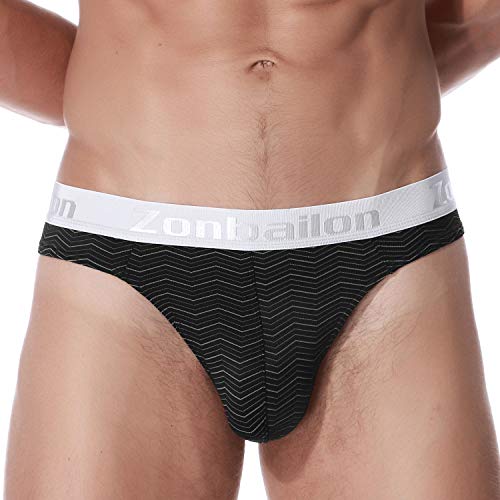 ZONBAILON Athletic Mens Thongs Underwear Sexy Man Thong G String Hot T-Back M L XL 2XL 3XL2