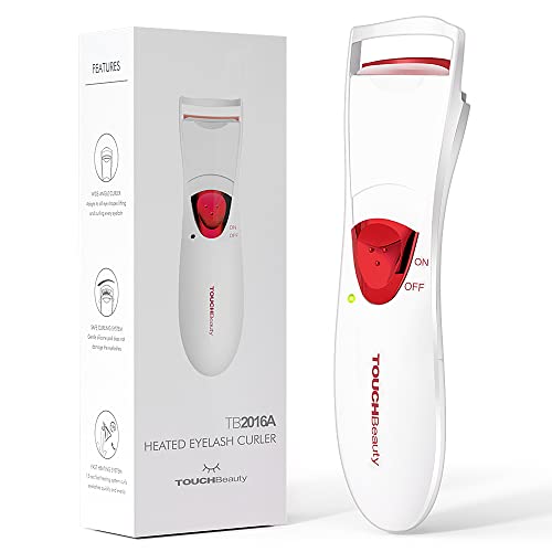 Touchbeauty Heated Eye Lashes Curler With Heating Silicone Curling Pad, 24H Long Lasting Battery Powered #TOP15