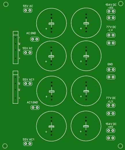 Nayak Lab Class H Power Amplifier 2 Step DC Power Supply Board (PSU