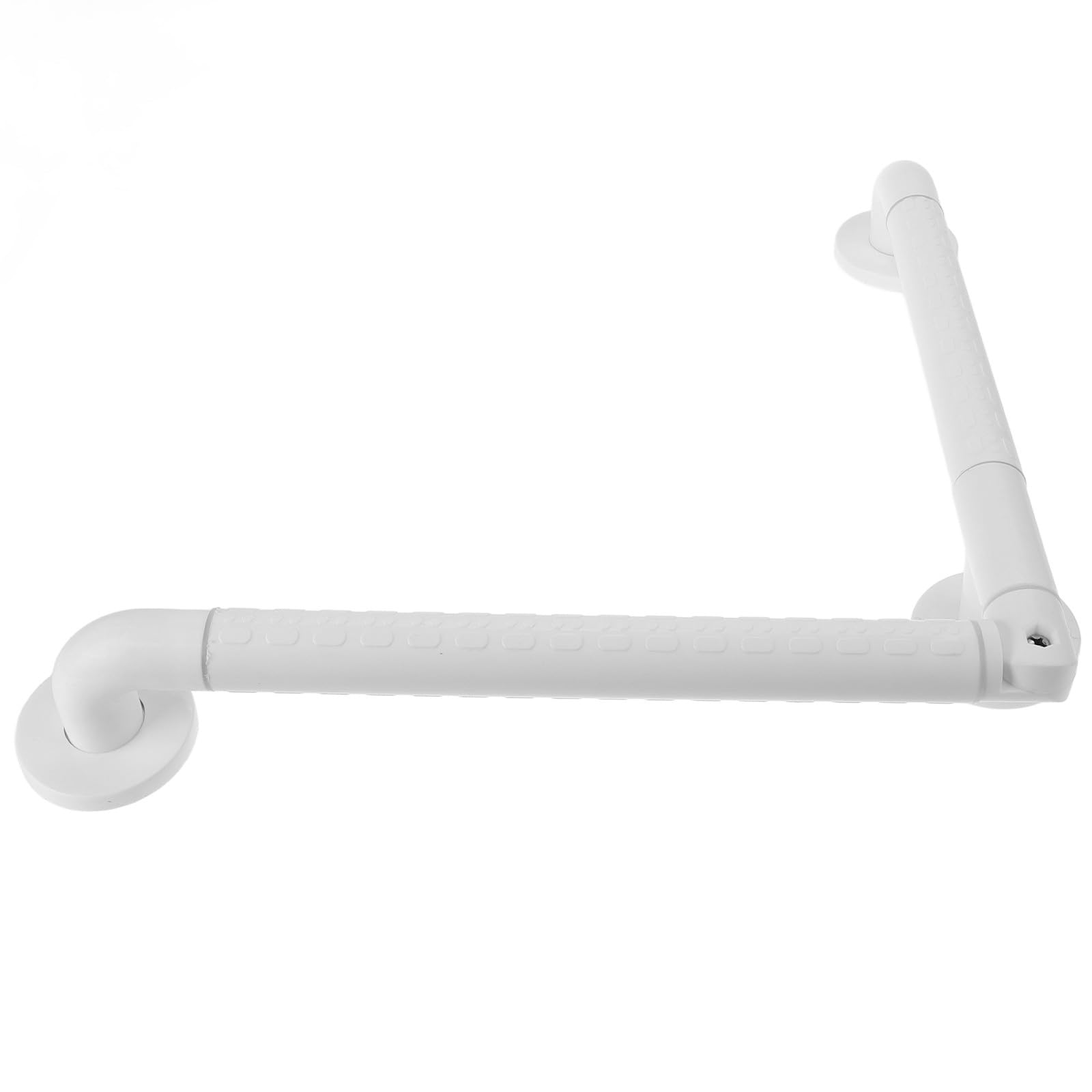 Genérico Asidero de Baño Antideslizante Plegable 48x48 Cm Barra de Apoyo white de Acero Inoxidable para Ducha y Inodoro, Pasamanos de Seguridad para Personas Mayores y Discapacitadas