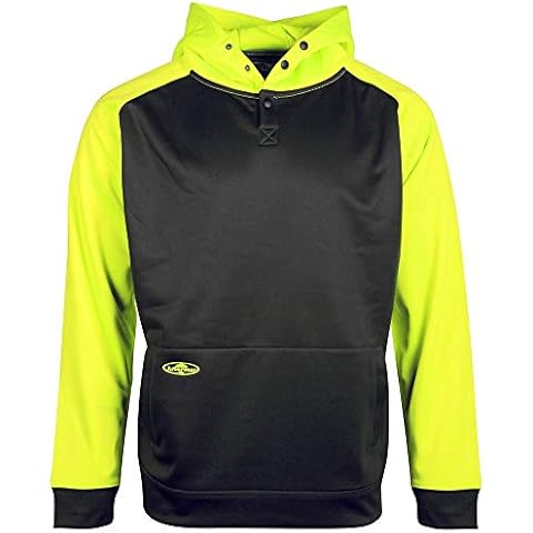 Arborwear Men's 400460 2-Tone Tech Double Thick Pullover Sweatshirt, Black/Safety Yellow - XL Cover