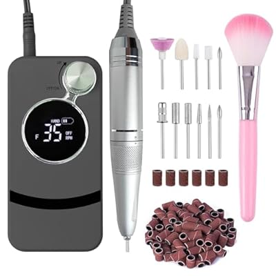 Professional Nail Dril Electric Cordless Portab...