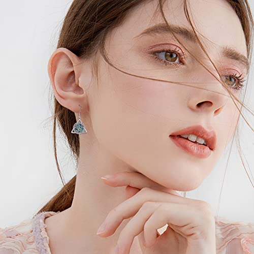 Celtic Knot Earrings Viking Jewelry for Women 925 Sterling Silver Amulet Protection Good Luck Viking Triskele Jewelry2