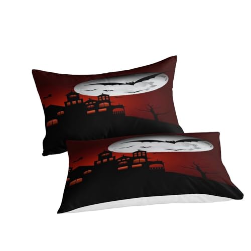 Parure de lit gothique en microfibre 3D à fermeture éclair 200x200
