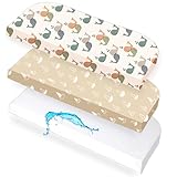 ✓ ENSEMBLE 3 EN 1 COMPATIBLE AVEC BABYBAY : lot de 2 draps-housses + 1 protège-matelas imperméable pour lit d'appoint 50 x 89 cm, 100 % coton, doux et respirant, compatible avec les berceaux Babybay 50 x 89 cm, compatible avec BabyBay Maxi, Midi, Boxspring, Comfort, Comfort Plus