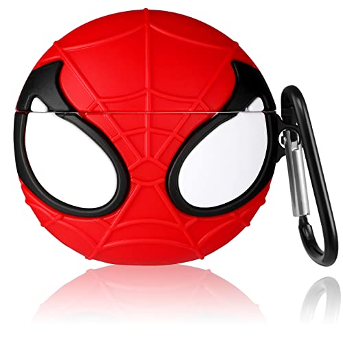 Wowchic For Airpods Pro 2019/Pro 2 Case 2022 Soft Silicone Cute 3D Cartoon Fashion Kawaii Cool Fun Funny Unique Shell For Apple Airpod Air Pods Cover Cases For Men Girls Women Boys Teen (Spider) #TOP2