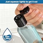 Travel Bottles for Toiletries BPA-Free Empty Squeeze Containers,6 Pack 1.69 oz Refillable Squeeze Bottle, Leak Proof Small Plastic Shampoo Containers with Labels - Image 4