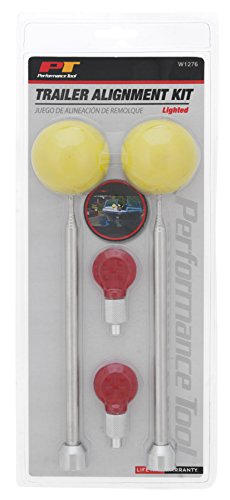 Performance Tool W1276 Trailer Hitch Alignment Kit With Collapsible Strong Magnet Pole, Yellow Balls, And Led Lights #TOP2