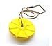HappyPie Tree Disc Rope Swing - Seat Swing Monkey for Kid - Heavy Duty Rope Swing Set for Outdoor Play -Yellow