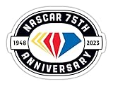 Nascar 75th Anniversary x 10,2 cm lasergeschnittener Aufkleber
