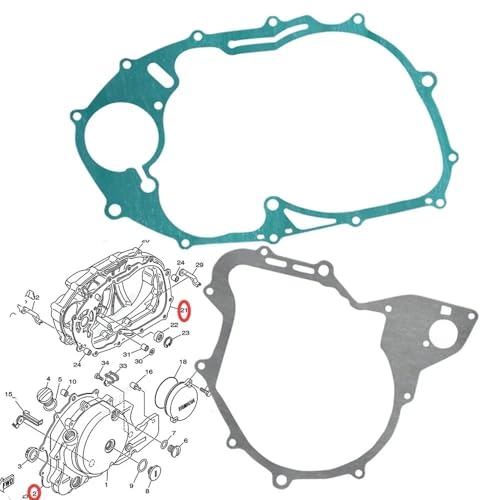 Joint de couvercle d'embrayage pour stopper les fuites d'huile moteur Yamaha XVS650 XV535