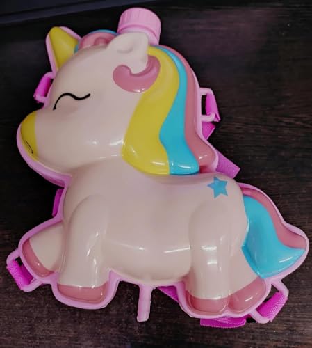 Image of Holi Pichkari Water Gun for Kids High Pressure Unicorn Backpack Tank with Holi - Boys and Girls(Pink)