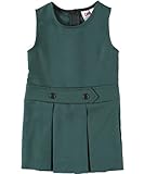 Cookie's Little Girls' Bib Front Jumper with Kick Pleats (Sizes 2-6X) - Green