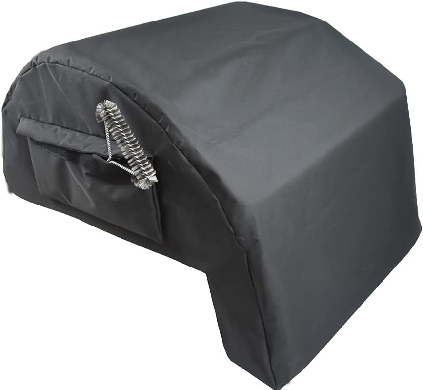 Mini Lustrous Built-in Grill Cover Compatible with 4-Burner Gas Grill, Water-Resistant Island BBQ Grill Top Cover, 34'' (L) x 26'' (W) x 13'' (H) Black