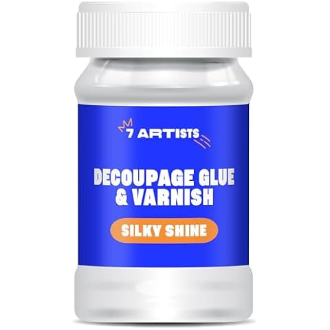 7 Artists Decoupage Glue 100 ml with Varnish Cover