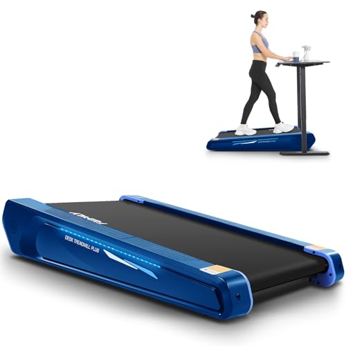 Image of FUNMILY Walking Pad Treadmill with 5% Incline, 2.5HP Smallest Under Desk Treadmills for Home Office, Compact Walking Treadmill 300lbs Weight Capacity /Remote Control /Lighting Design