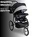 Jeep Cross-Country Sport Plus Jogging Stroller by Delta Children, Charcoal Galaxy