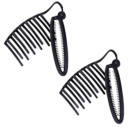 Allayu 2 Piezas de Herramientas de Horquilla de moño Updo francés para Mujer, fijador de peluquería, Pinzas para el Pelo pequeñas para niñas, Accesorio de peluquería