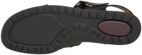 BeautiFeel Women's Elba Sandal,Black Leather/Patent Combination,36 EU (US Women's 5 M) | Image 3