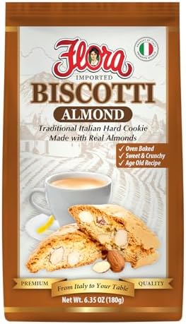 Exquisite Italian Almond Biscotti Cookies by Flora Fine Foods
