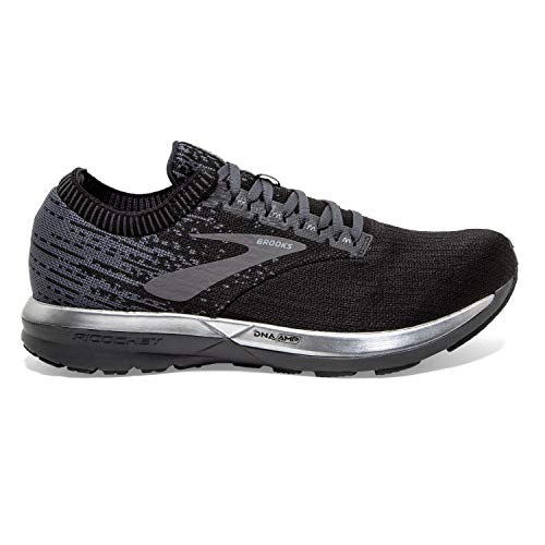 Brooks Brooks Mens Ricochet Running Shoe - Black/Black/Ebony - D - 9.5