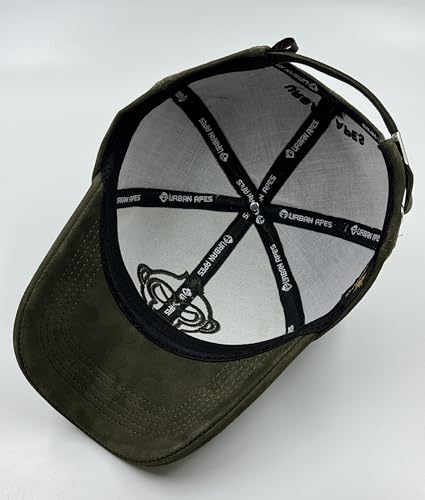Image of Pure Leather Cap for Mens and Womens Adjustable Cap Cap Pure Suede Leather Cap
