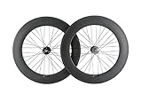 Queen Bike Carbon Fixed Gear Wheelset 700C 88mm Track Wheel Clincher Matte Finish
