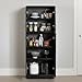 South Shore Axess 4-Door Storage Pantry Pure Black, Contemporary