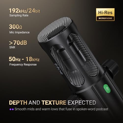 Image of FIFINE AmpliTank TANK6 USB /XLR Dynamic Podcast Microphone for Vocal | Home Studio Streaming Mic, Mute Button, Monitoring Headphone Jack, Gain Knob, Metal Material, for Broadcast Recording