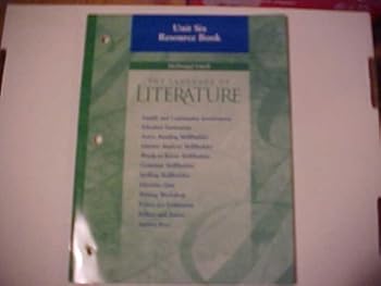 Unknown Binding Unit 6 Resource Book grade 8 The Language of Literature (The Language of Literature, grade 8) Book