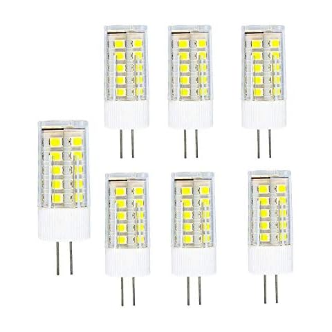 BAISHICHENG G4 LED Corn Bulbs,3W(Equivalent to 30W Halogen) 6000k Non-Dimmable LED Lamp,Cool White 360° Beam Angle 6 Packs Energy-Saving G4 bi-pin LED Lighting Bulb Cover