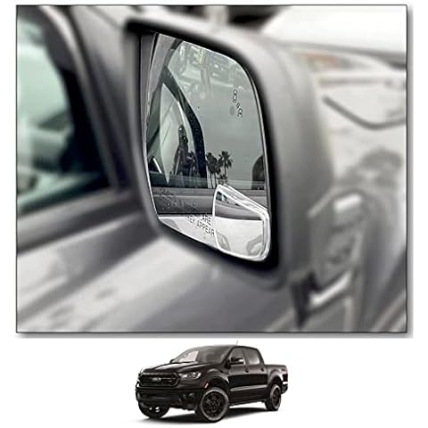 NXTGEN AUTOMOTIVE Custom Blind Spot Mirrors- Compatible with 2019-2022 Ford Ranger,Blind spot mirrors compatible with Ranger factory BLIS Mirrors,NXTGEN Extended View Blind Spot Mirrors Cover