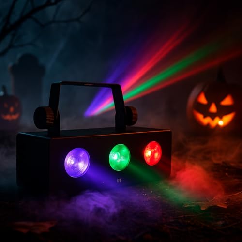 E-Lektron MS-3 Multi-Spot Lichteffekt 3-fach LED Strahler R/G/B Musiktakt gesteuert