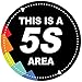 This Is A 5S Area Black Sticker Decal 8
