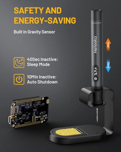 Nefeeko Cordless Soldering Iron Kit, Rechargeable Soldering Iron with Stand, 7s Fast Heating - image 5