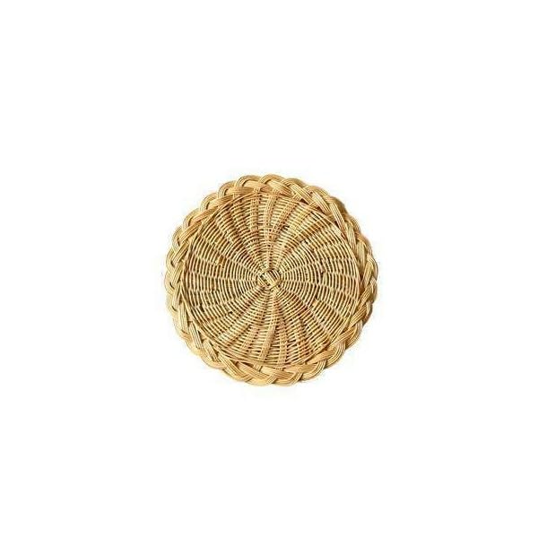 Napperon tressé en cosse de maïs naturelle de 10 cm pour table