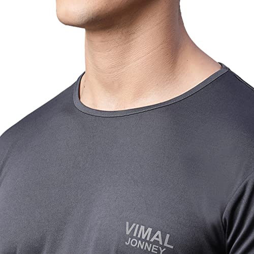 Image of Mack Jonney Men Round Neck Polyster Regular Fit T-Shirt