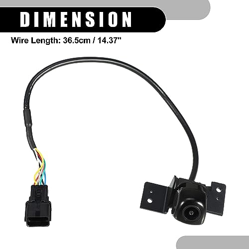 Image of Rear View Back Up Camera No.95760-D3001 - Car Rear Park Assist Reverse Camera - for Hyundai Tucson 2016-2018 Plastic Black - 1 Pc