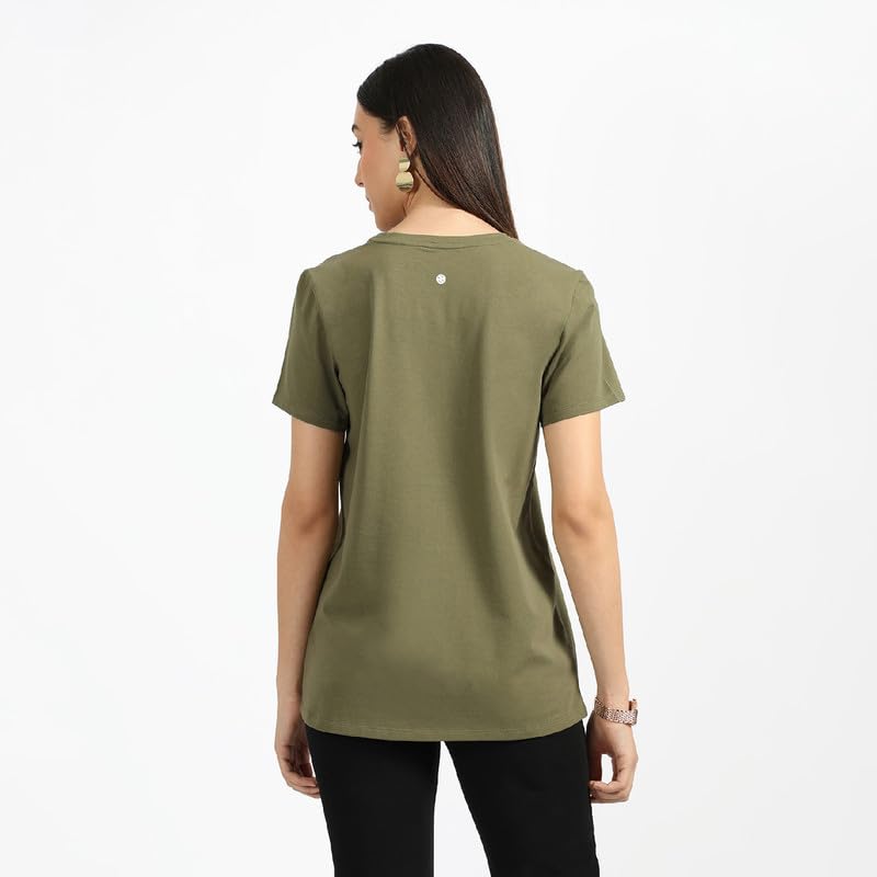 Image of BlissClub Women The Last Tee - Boyfriend tee | Women's t-Shirt | Sleeves | Hip Covering | Cotton Tee